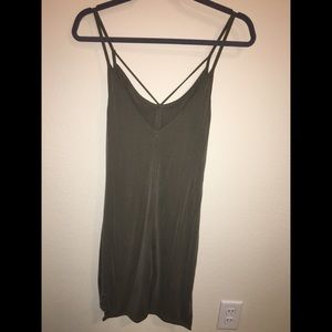 Strappy Olive Green Dress